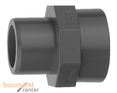 Aliaxis berg-Muffennippel PVC-U IG, d 25 x 3/4, AF3