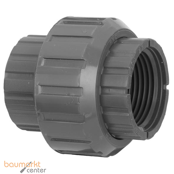 Aliaxis Verschraubung PVC-U BIFV d 63 x 2 EPDM PN16 Klebmuffe/Gewindemuffe IG