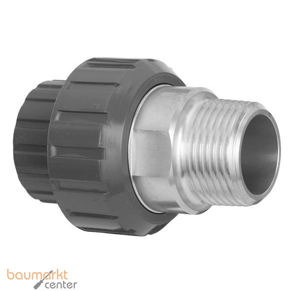 Aliaxis -Verschr. PVC-U/Ms. BIROV d 90 x 3 PN 16 AG