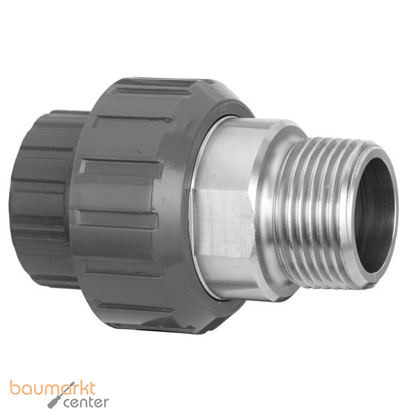 Aliaxis -Verschr. PVC-U/Edelst. BIRXV d 63 x 2 PN 16 AG