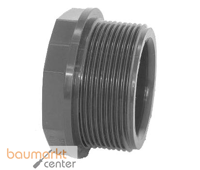 Aliaxis Redukt. kurz PVC-U DFV R 1 1/4" x 1" PN16 Gewindestutzen/-muffe