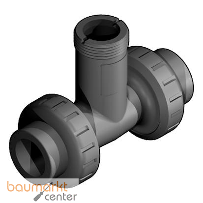 Aliaxis Inst.T-Fitting PVC-U/FKM Klebemuffe isometrisch da20
