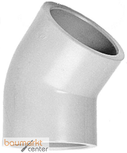 Aliaxis ABS Winkel 45 Gr. d315 PN8 Klebmuffe HIA