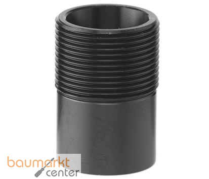 Aliaxis Gewindestutzen f.PE Abfl.d 63x1/2" lang d63x1 1/2 Zoll