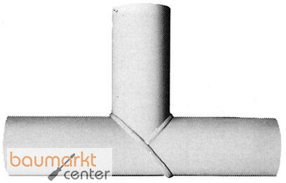 Aliaxis PP-H T-Stck 90 Gr. lang, geschweit SDR 17,6 TWBE-90 d 280
