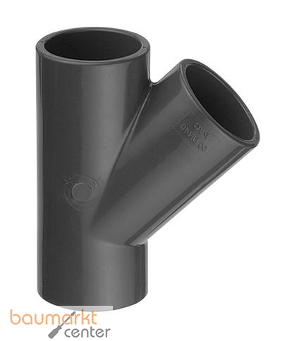 Aliaxis T-Stck PVC-U 45 Gr., d 25, TY1