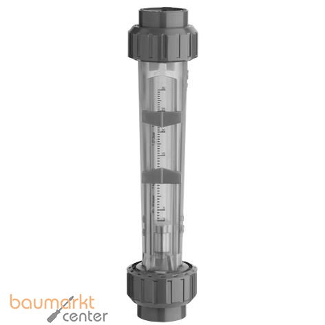 Aliaxis DFLM 750 FC, PVCU-TR, Wasser, Edelstahl d 32, DN 25, Messbereich 100 - 1.000 l/h