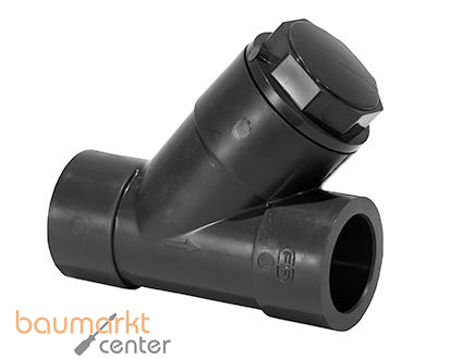 Aliaxis Rueckschlagventil PVC-U VRIV/Viton 110mm mit Klebemuffe und FKM-Dichtung