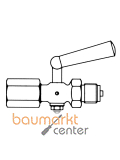 AFRISO Manometer-Absperrhahn G1/2