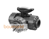 Aliaxis 3-Wege Kugelhahn PVC-U TKD d32 EPDM T-Bohrung Klebstutzen TKDDV-T-EPDM