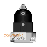 Aliaxis 2/2-W-Membranventil CM/CP PP Typ 188 Gewindemuffe NC R1/2 PN6