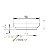 Aliaxis Reduktion zentr. kurz PE100 SDR 17 d 400 x 225 RBE