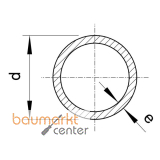 Aliaxis Rohr ABS m.glat.Enden PN 10 d 140 x 9,3 L=5m