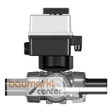 Aliaxis 3-Wege-Kugelhahn TKD PVC-U 24V PE LS Stutzen T-Bohrung d63