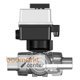Aliaxis 3-W-Kugelhahn TKD, PP, Schweistutzen/ Muffenschw., T-Bohr., 24V, d20