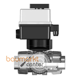 Aliaxis 3-Wege-Kugelhahn PVC-U TKD Klebemuffen T-Bohrung d16 FKM