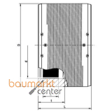 Aliaxis Muffe ohne Anschlag UB SDR 11 d 315 FRIALEN