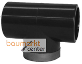 Aliaxis -T-Stck 90Gr. PVC-U TIMV d 16 x 3/8" PN16 Klebmuffe/Gewinde metallringverst.