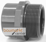 Aliaxis Red-Stck PVC-U RFV R 1 1/2" x 1 1/4" PN16 Gewindestutzen/-muffe