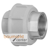 Aliaxis PP bergangsverschraubung a. Edelstahl mit zylindrischem Innengewinde d 50