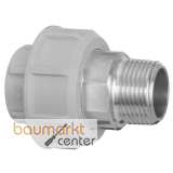 Aliaxis PP bergangsverschraubung a. Edelstahl mit konischem Auengewinde d 25/3/4