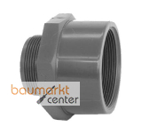 Aliaxis Red-Muffennipp. PVC-U IFFV R 1 1/2 x 2 PN16 Gewindestutzen/-muffe